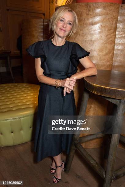 Gillian Anderson attends 'The Pale Blue Eye' special screening and Q&A at The Ham Yard Hotel on November 24, 2022 in London, England.