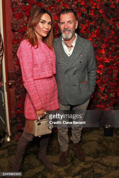 Nigora Whitehorn and Duncan Bannatyne attend Mark's Club 50th Anniversary Party on November 24, 2022 in London, England.