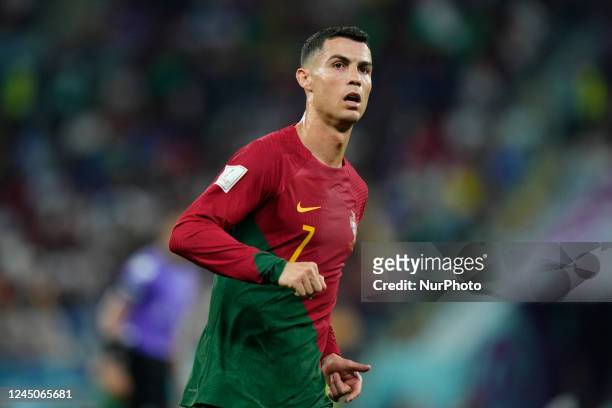 Cristiano Ronaldo Centre-Forward of Portugal during the FIFA World Cup Qatar 2022 Group H match between Portugal and Ghana at Stadium 974 on November...