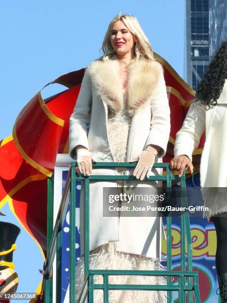 Joss Stone is seen attending the 2022 Macy's Thanksgiving Day Parade on November 24, 2022 in New York City.