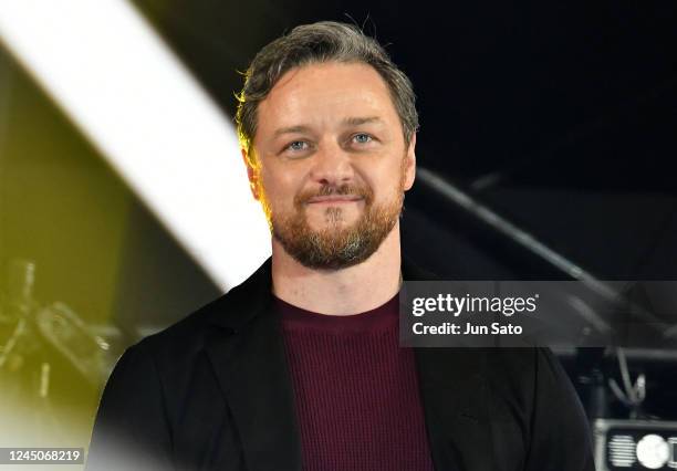 James McAvoy on stage at the opening ceremony for Tokyo Comic Con 2022 at Makuhari Messe on November 25, 2022 in Chiba, Japan.