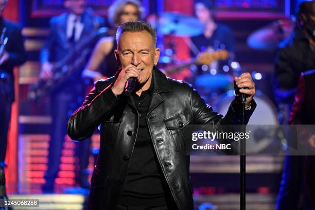 Episode 1753 -- Pictured: Musical guest Bruce Springsteen performs on Thursday, November 24, 2022 --
