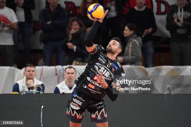 Sole' sebastian during the Volleyball Italian Serie A Men Superleague Championship Sir Safety Susa Perugia vs Leo Shoes Modena on November 24, 2022...