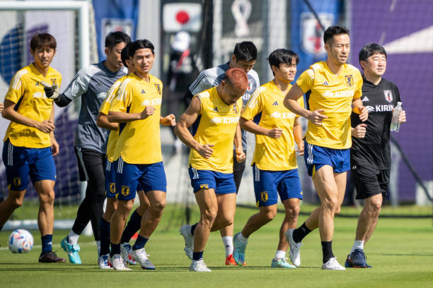QAT: Japan Training Session - FIFA World Cup Qatar 2022
