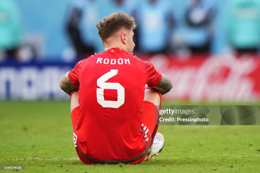 Joe Rondo Joe Rodon of Wales during the FIFA World Cup Qatar 2022 match, Group ...