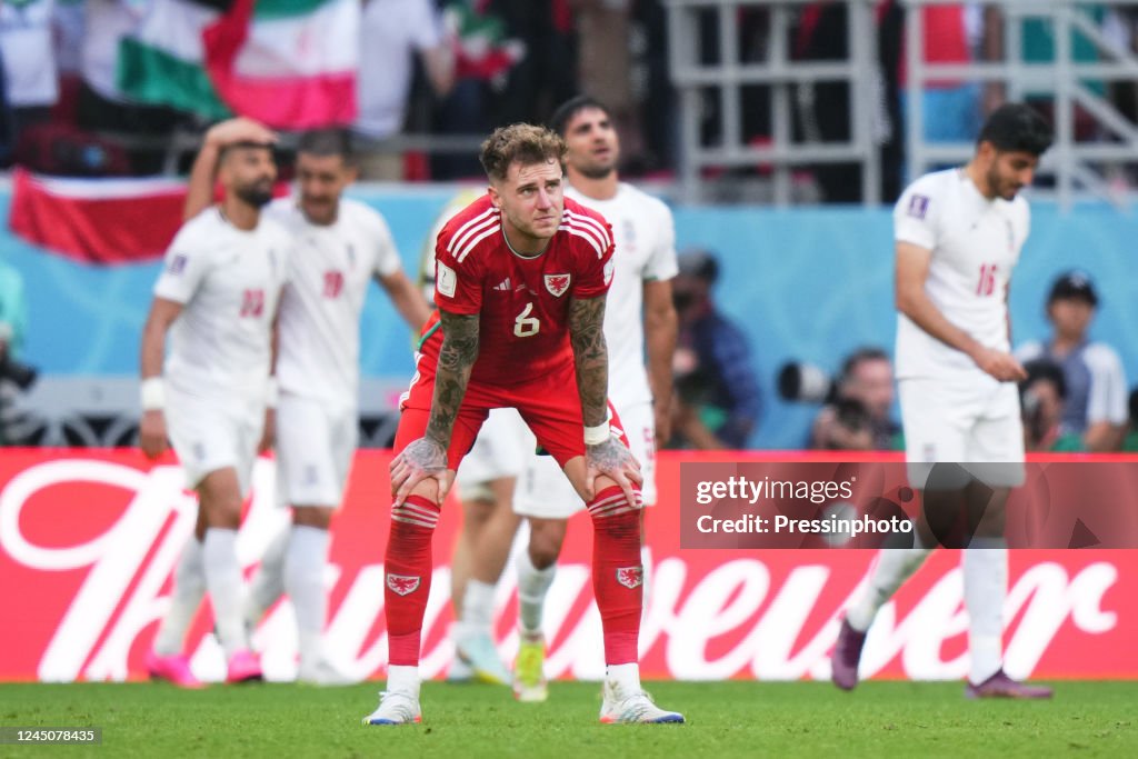 Joe Rondo Joe Rodon of Wales during the FIFA World Cup Qatar 2022 match, Group ...