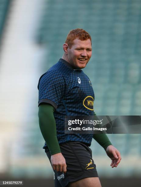 Steven Kitshoff during the South African men's national rugby team captain's run at Twickenham Stadium on November 25, 2022 in London, England.