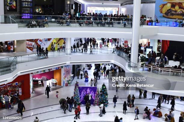 Customers visit the American Mall dream mall during Black Friday on November 25, 2022 in East Rutherford, New Jersey. Black Friday, the day after...