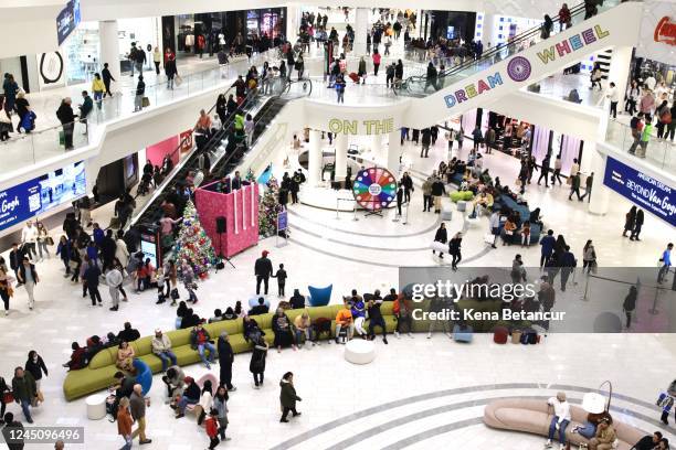 Customers visit the American Mall dream mall during Black Friday on November 25, 2022 in East Rutherford, New Jersey. Black Friday, the day after...