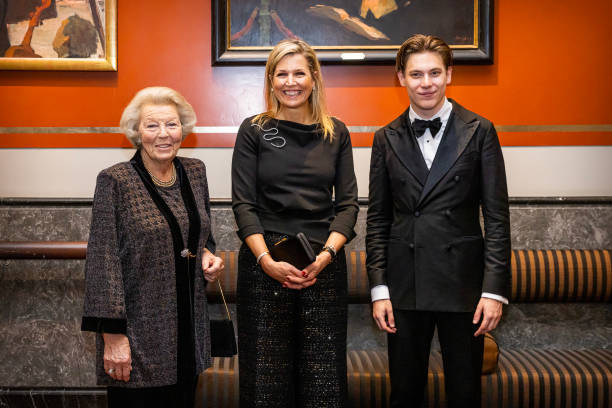 NLD: Queen Maxima Of The Netherlands and Princess Beatrix Attend  The Conductor Klaus Makela Concert At The Concertgebouw