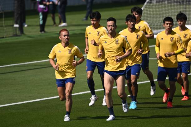 QAT: Japan Training Session - FIFA World Cup Qatar 2022