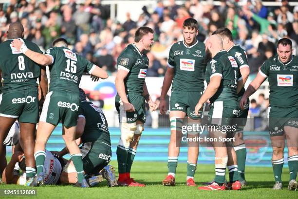 Reece Hewat of section paloise pau, during the Top 14 match between Bordeaux and Brive at Stade Chaban-Delmas on November 26th, 2022 in Bordeaux,...