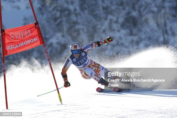 Petra Vlhova of Team Slovakia in action during the Audi FIS Alpine Ski World Cup Women's Giant Slalom on November 26, 2022 in Killington, USA.