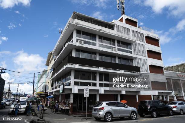 The Guyana Stock Exchange building in Georgetown, Guyana, on Monday, Nov. 21, 2022. Since the first oil was drilled three years ago, Guyana's economy...