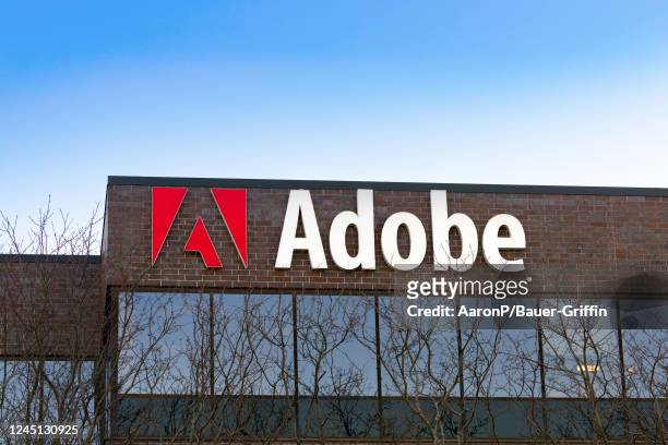 General Views of the Adobe Inc company offices on November 26, 2022 in Minneapolis, Minnesota.