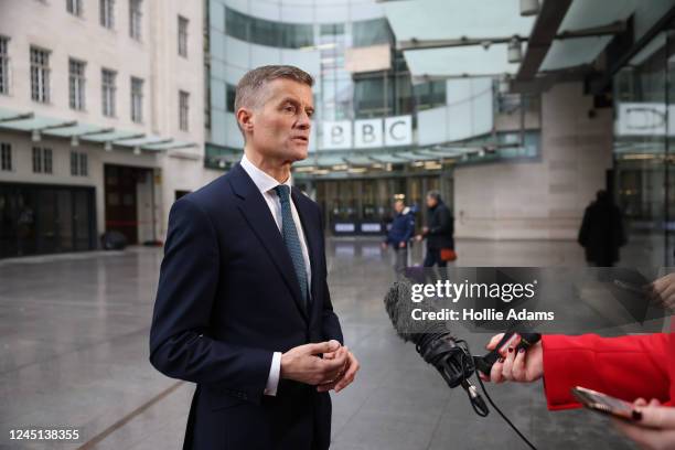 Mark Harper, secretary of state for transport after appearing on "Sunday With Laura Kuenssberg" on November 27, 2022 in London, England. The weekly...