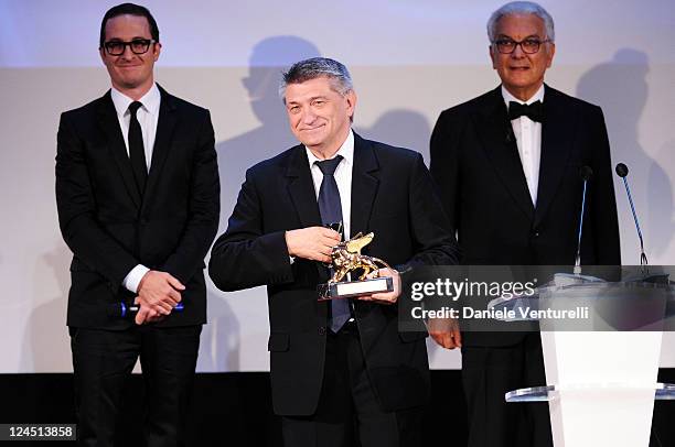 Attends the Closing Ceremony Inside during the 68th Venice International Film Festival at Palazzo del Casino on September 10, 2011 in Venice, Italy.