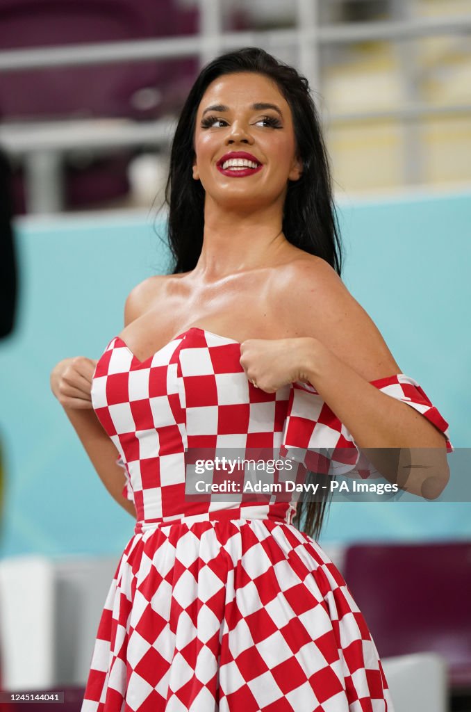 Ivana Knoll, Croatia fan and model who has been pushing the modesty