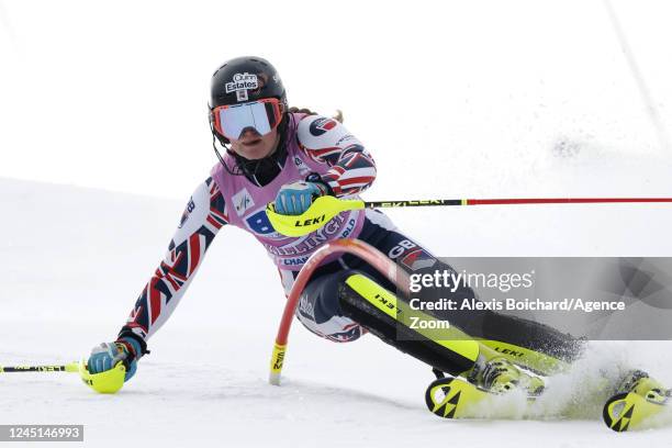 Charlie Guest of Team Great Britain during the Audi FIS Alpine Ski World Cup Women's Slalom on November 27, 2022 in Killington, USA.