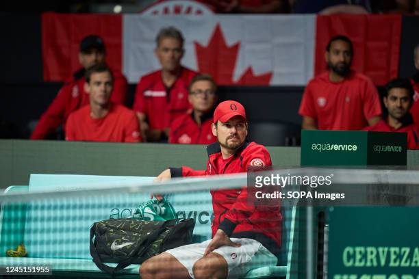 Frank Dancevic, Captain of Canada seen during the Davis Cup by Rakuten Final 8 at The Palacio de Deportes Martin Carpena. Final score; Denis...