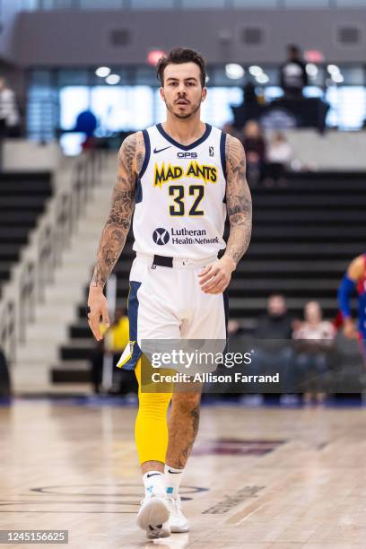 Gabe York of the Fort Wayne Mad Ants looks on during the game against the Motor City Cruise on November 27, 2022 at Wayne State Fieldhouse in...