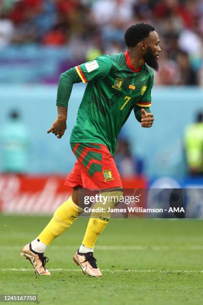 Georges-Kevin Nkoudou of Cameroon during the FIFA World Cup Qatar 2022 Group G match between Cameroon and Serbia at Al Janoub Stadium on November 28,...