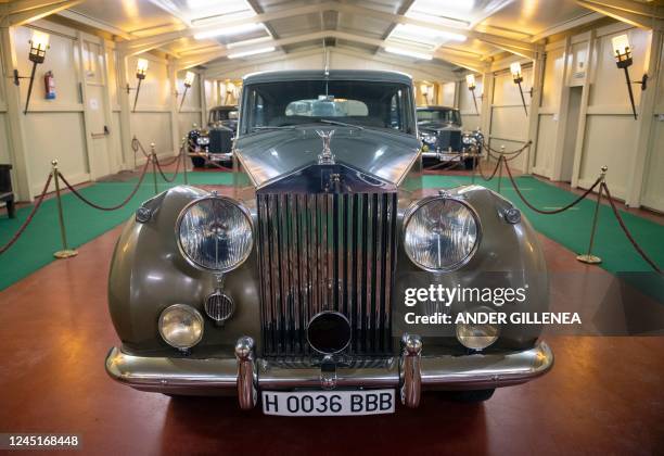 Rolls Royce Phantom IV is seen at the Torre Loizaga Museum in the Spanish Basque town of Galdames, near Bilbao on November 27, 2022. - Torre Loizaga...