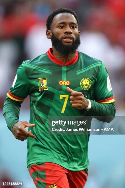 Georges-Kevin Nkoudou of Cameroon during the FIFA World Cup Qatar 2022 Group G match between Cameroon and Serbia at Al Janoub Stadium on November 28,...