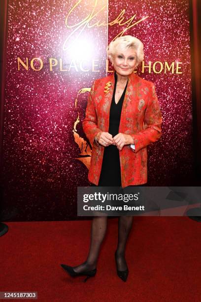 Angela Rippon attends "Judy: No Place Like Home" in aid of the Centrepoint Independent Living Programme at the Lyric Theatre on November 28, 2022 in...