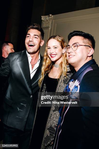 Matt Rogers, Jennifer Lawrence and Bowen Yang at The 2022 Gotham Awards held at Cipriani Wall Street on November 28, 2022 in New York City.