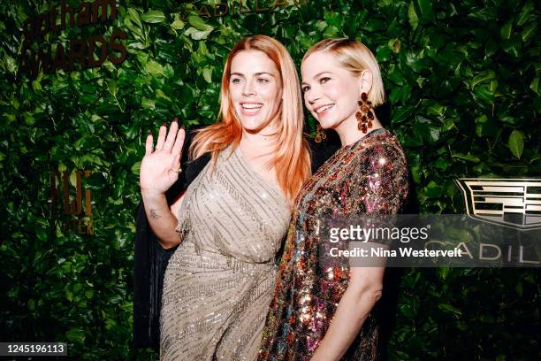 Busy Philipps and Michelle Williams at The 2022 Gotham Awards held at Cipriani Wall Street on November 28, 2022 in New York City.