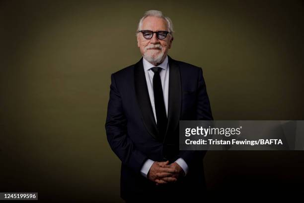 Actor Brian Cox poses for a portrait shoot during the British Academy Scotland Awards at DoubleTree by Hilton on November 20, 2022 in Glasgow,...