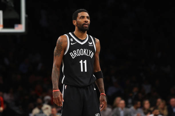 Kyrie Irving of the Brooklyn Nets in action against the Orlando Magic at Barclays Center on November 28, 2022 in New York City. NOTE TO USER: User...