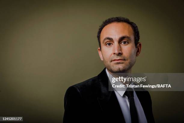 Actor Khalid Abdalla poses for a portrait shoot during the British Academy Scotland Awards at DoubleTree by Hilton on November 20, 2022 in Glasgow,...
