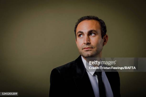 Actor Khalid Abdalla poses for a portrait shoot during the British Academy Scotland Awards at DoubleTree by Hilton on November 20, 2022 in Glasgow,...