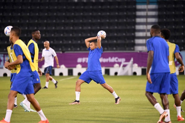 QAT: French Team Football - FIFA World Cup 2022, Training session