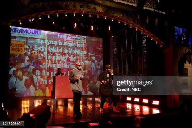 Dave Chappelle, Black Star Episode 1832 -- Pictured: Yasiin Bey and Talib Kweli of musical guest Black Star perform So Be It on Saturday, November...