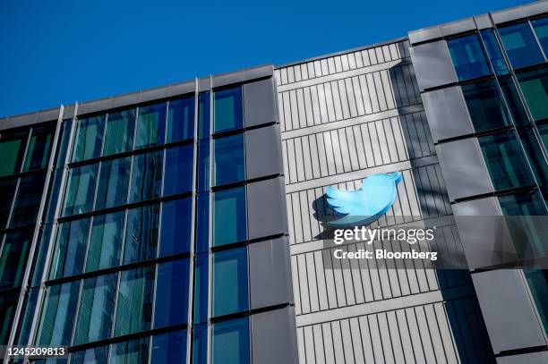 Twitter headquarters in San Francisco, California, US, on Tuesday, Nov 2022. Twitter Inc. Said it ended a policy designed to suppress false or...