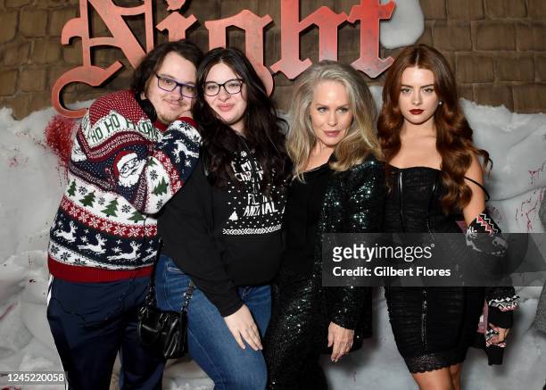 Anton James Pacino, Olivia Pacino, Beverly D'Angelo and Courtney D'Angelo at the premiere of "Violent Night" held at TCL Chinese Theatre on November...
