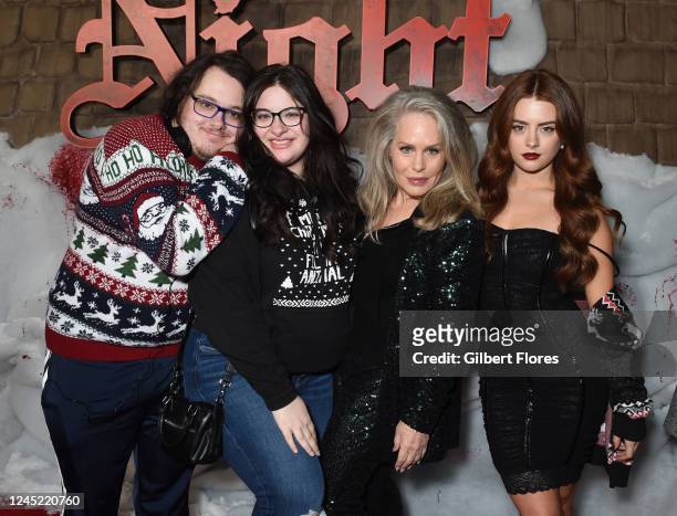 Anton James Pacino, Olivia Pacino, Beverly D'Angelo and Courtney D'Angelo at the premiere of "Violent Night" held at TCL Chinese Theatre on November...