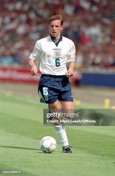 June 1996 - Euro 96 - Group Stage - Scotland v England - Gareth Southgate of England. -