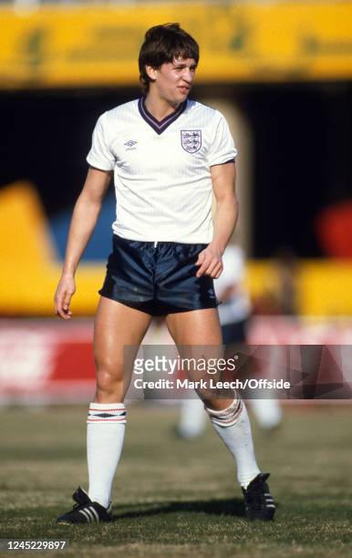January 1986 - Egypt v England - International Friendly - Gary Lineker of England.