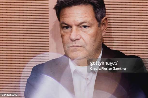 Robert Habeck, German Minister for Economy and Climate Protection and Vice Chancellor, is pictured during the weekly cabinet meeting on November 30,...