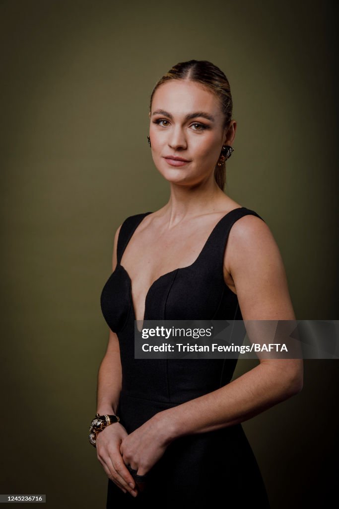 Actor Sophie Skelton poses for a portrait shoot during the British