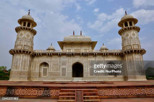 Mausoleum of Itmad-ud-Daulah's tomb in Agra, Uttar Pradesh, India, on May 04, 2022. The Tomb of Itimad-ud-Daulah was built between 1622 and 1628 and...
