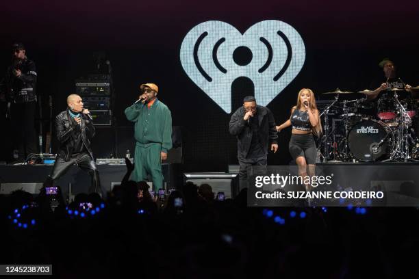 The Black Eyed Peas perform during the 2022 IHeartRadio at Dickies Arena on November 29, 2022 in Fort Worth, Texas.