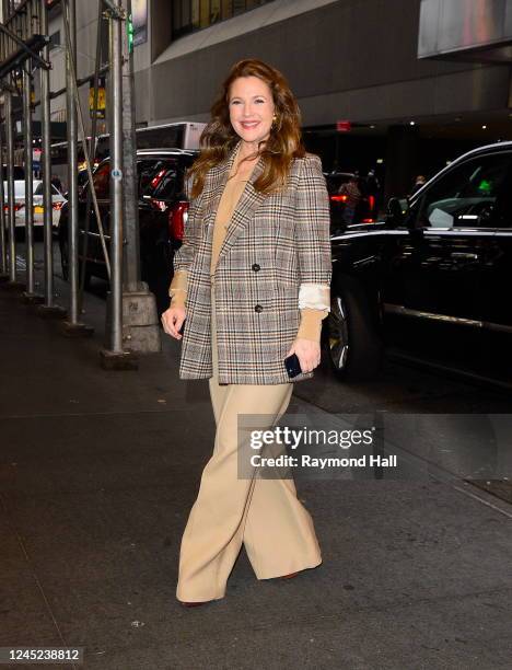 Actress Drew Barrymore is seen on November 30, 2022 in New York City.