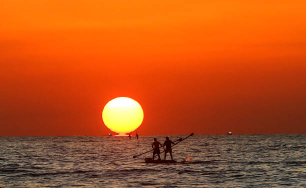 GZA: Daily Life On Gaza Beach During Sunset