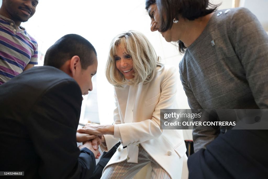 Brigitte Macron, a former educator and wife of French President... News