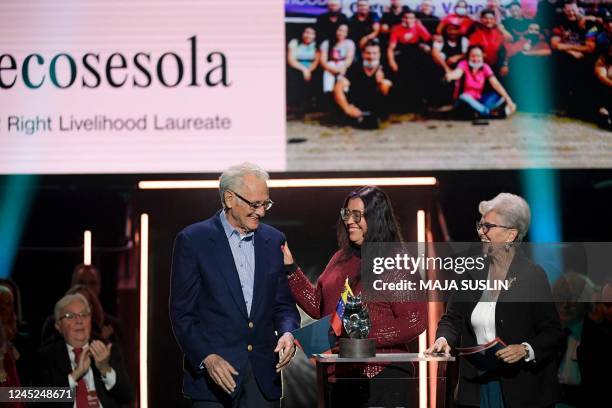 Gustavo Salas, Lizeth Vargas Cambero and Teresa Correa, founders of Cecosesola , a network of community organisations from low-income areas that...